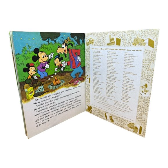 Vintage 1978 Walt Disney's Mickey Mouse and Goofy The Big Bear Scare - Picture 9 of 9